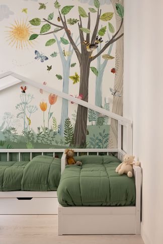 Cameretta Bambini in stile contemporaneo di 12 di paolasolaarchitetto