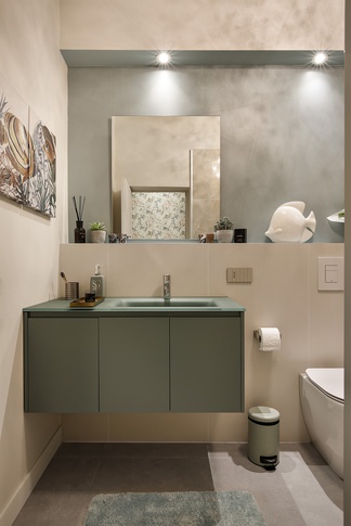 Bagno in stile contemporaneo di 6 di Arar Studio di Arar Muna Isabella
