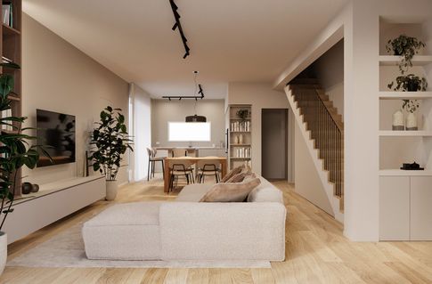 Open Space in stile moderno di 56 di Silvia Aquilani . Design studio