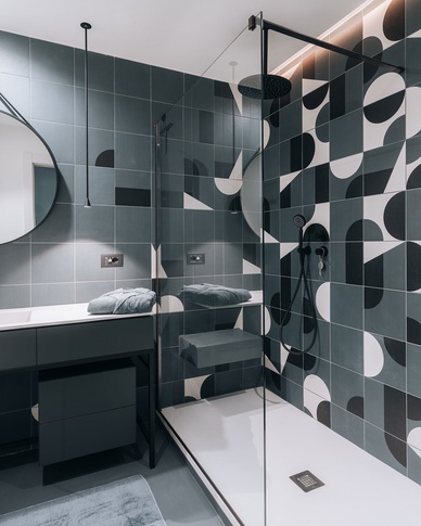 Bagno in stile moderno di 5 di Annalisa Carli Architetto
