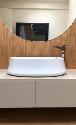 Bagno in stile moderno di 5 di SuMisura Architetti