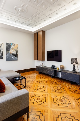 Soggiorno in stile contemporaneo di 40 di Moltefacce SRL Soggiorno in stile contemporaneo di 40 di Moltefacce SRL