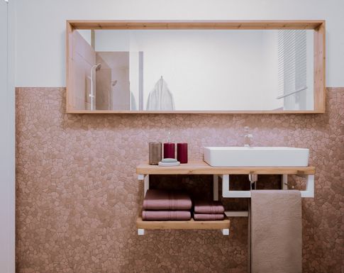 Bagno in stile contemporaneo di 5 di Caterina Scamardella Architetto Bagno in stile contemporaneo di 5 di Caterina Scamardella Architetto