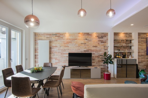 Open Space in stile contemporaneo di 44 di Fiorenzo D'Onofrio Architetto