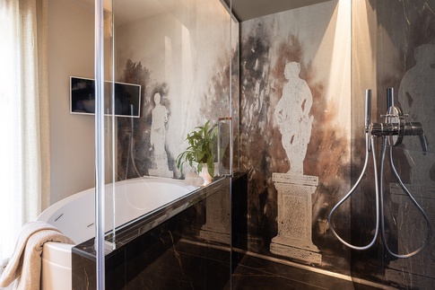 Bagno in stile moderno di 10 di benedetta bosaia architetto