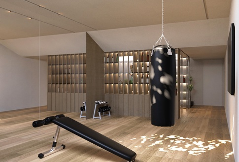 Palestra in stile contemporaneo di 36 di EmmePi Architettura