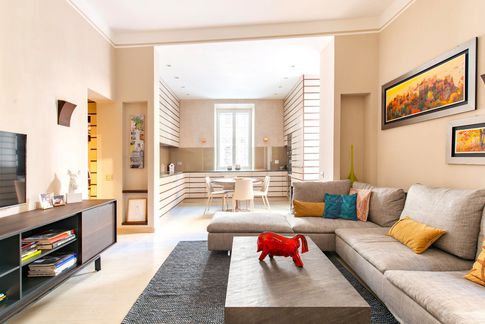 Soggiorno in stile contemporaneo di 40 di Equus Architects