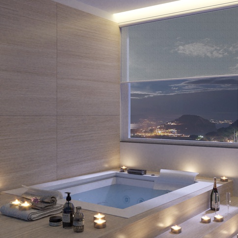Bagno in stile contemporaneo di 10 di La Pietra Studio di Architettura