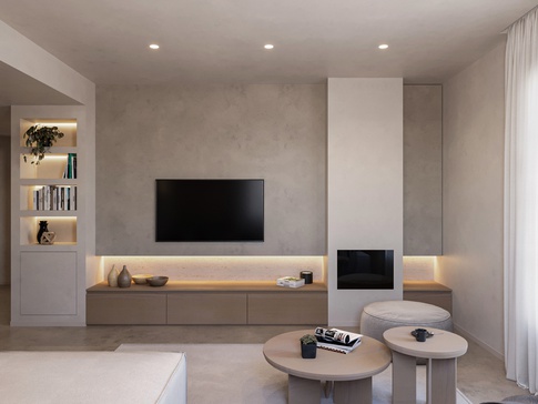 Soggiorno in stile moderno di 17 di doppiozero interior