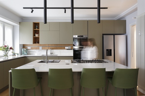 Cucina in stile contemporaneo di 20 di As architettura