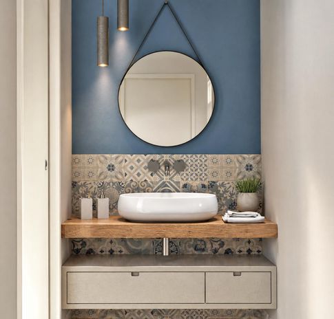Bagno in stile contemporaneo di 7 di Arcangelo Primato