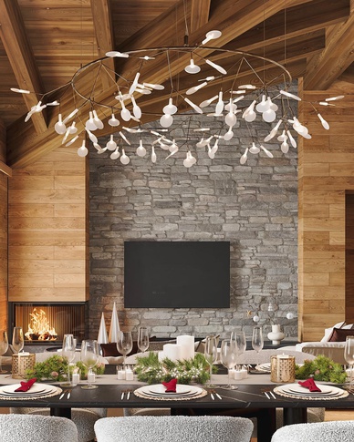 Open Space in stile naturale di 95 di SEGNI STUDIO Open Space in stile naturale di 95 di SEGNI STUDIO