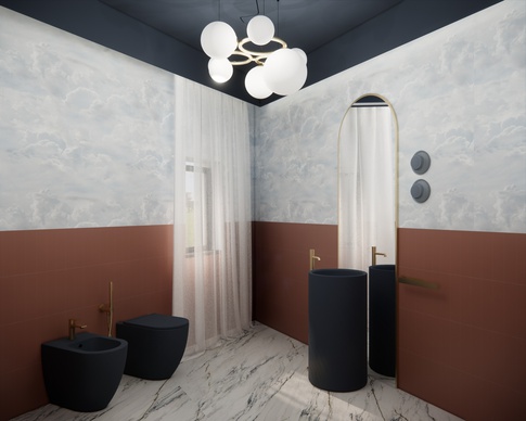 Bagno di Servizio in stile contemporaneo di 6 di Arch'IN - Architettura di Interni Bagno di Servizio in stile contemporaneo di 6 di Arch'IN - Architettura di Interni