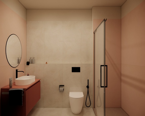 Bagno in stile nordico di 3 di Arch'IN - Architettura di Interni