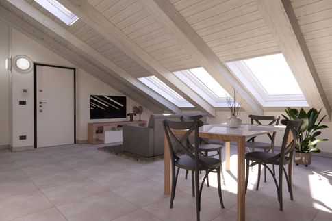 Open Space in stile moderno di 45 di Studio LABventinove