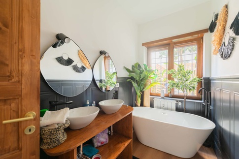 Bagno in stile urban jungle di 4 di Jessica Damiani architetto Bagno in stile urban jungle di 4 di Jessica Damiani architetto