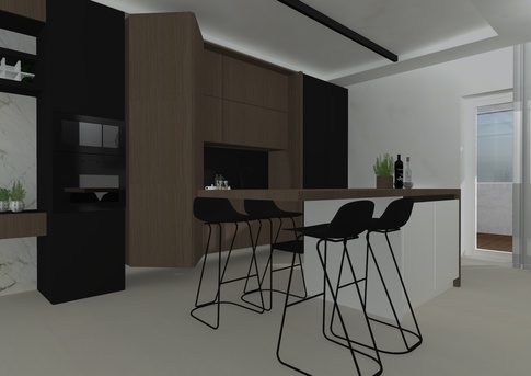 Cucina in stile contemporaneo di 16 di IMA STUDIO