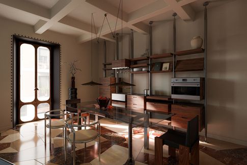 Open Space in stile eclettico di 70 di Alise Dupont