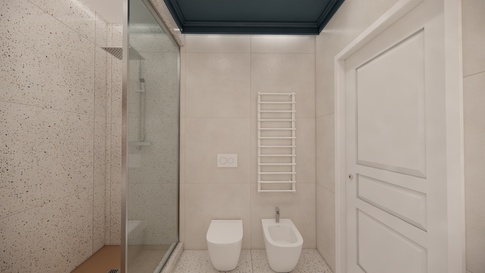 Bagno in stile contemporaneo di 8 di Studio Gaetano Riccardelli