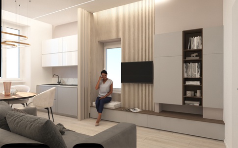 Open Space in stile moderno di 20 di Stefano Proietti Architetto