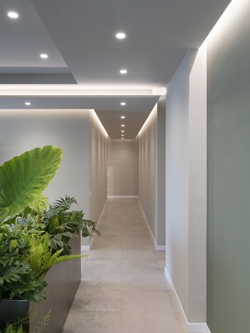 Ingresso in stile urban jungle di 60 di L'AB_studio