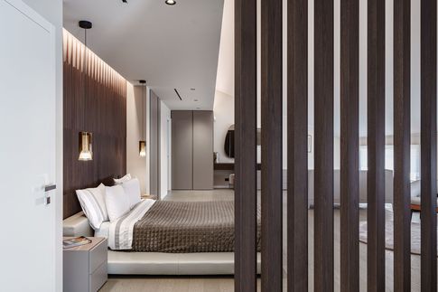 Camera da Letto in stile contemporaneo di 54 di Ciquadro Architetti