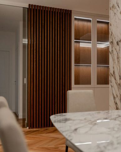 Soggiorno in stile moderno di 40 di Menniti & Mercuri S.r.l