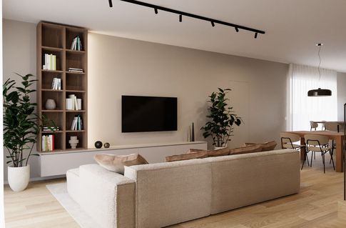 Open Space in stile moderno di 56 di Silvia Aquilani . Design studio