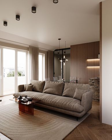 Soggiorno in stile contemporaneo di 30 di Elena Russo Interiors