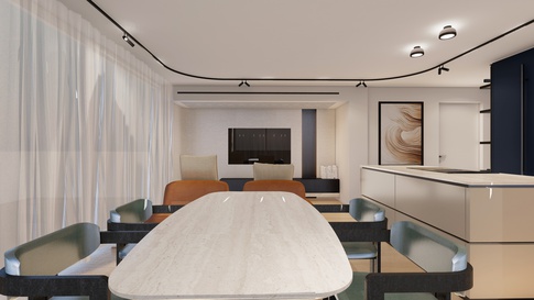 Open Space in stile contemporaneo di 40 di Areadieci architettura