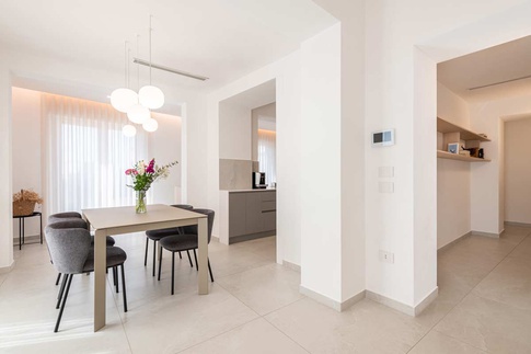 Sala da Pranzo in stile contemporaneo di 8 di MANUARINO architettura design comunicazione