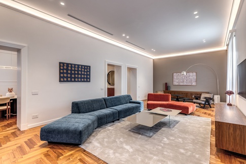 Soggiorno in stile contemporaneo di 60 di MOB Architects