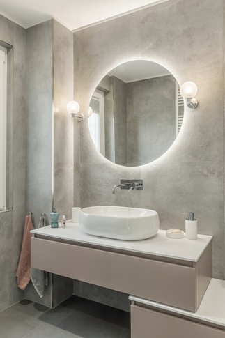 Bagno in stile urban di 5 di Alessandra Avagnano Architetto