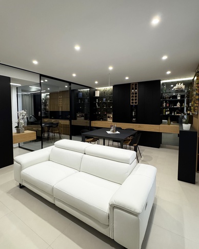 Open Space in stile contemporaneo di 55 di IMA STUDIO Open Space in stile contemporaneo di 55 di IMA STUDIO