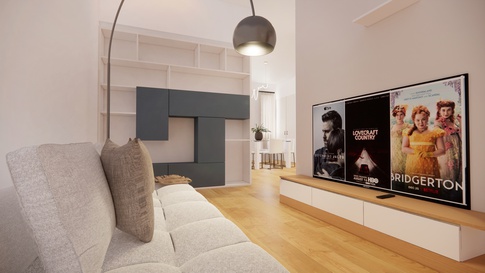 Open Space in stile moderno di 32 di JZ Home Emotions