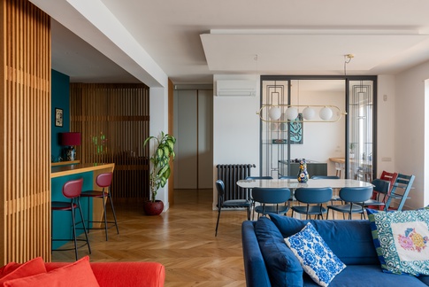 Open Space in stile contemporaneo di 65 di Rossella Fiorillo architetto Open Space in stile contemporaneo di 65 di Rossella Fiorillo architetto