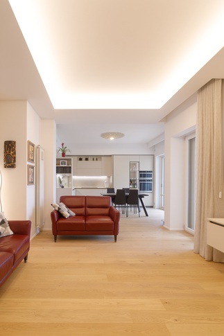 Open Space in stile contemporaneo di 40 di Carla Gatto Architetto
