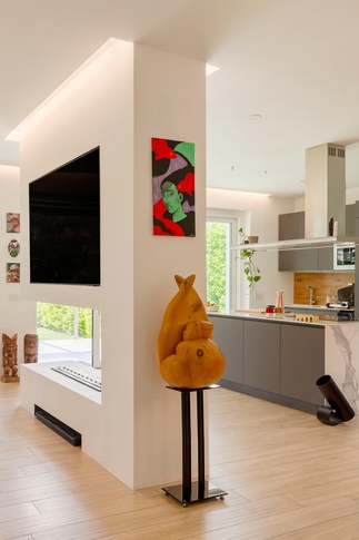 Soggiorno in stile contemporaneo di 65 di Caterina Scamardella Architetto