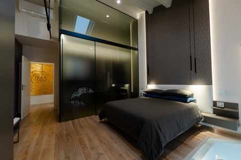 Camera da Letto in stile contemporaneo di 16 di Stefano Bergami studio interior design Camera da Letto in stile contemporaneo di 16 di Stefano Bergami studio interior design