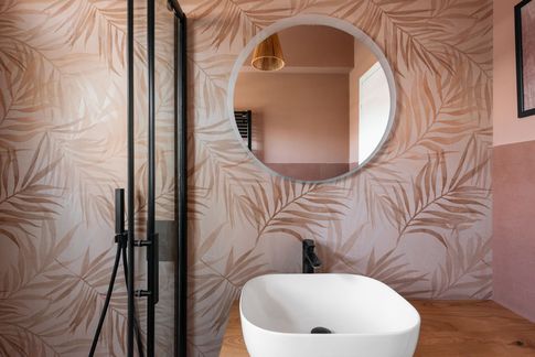 Bagno in stile mediterraneo di 6 di Caprioli Architetti Bagno in stile mediterraneo di 6 di Caprioli Architetti