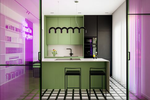 Cucina in stile eclettico di 15 di Areadieci architettura