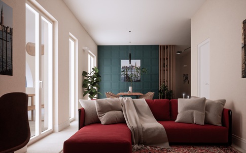 Open Space in stile contemporaneo di 35 di Caterina Scamardella Architetto