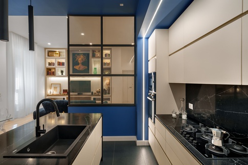 Open Space in stile contemporaneo di 35 di X1Architettura