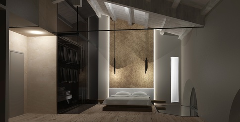 Camera da Letto in stile contemporaneo di 16 di Stefano Bergami studio interior design