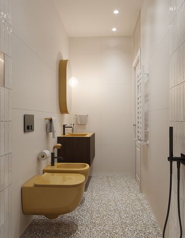 Bagno in stile classico di 7 di Elena Russo Interiors