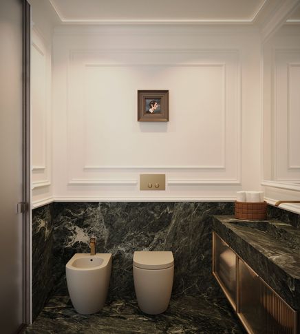 Bagno in stile contemporaneo di 10 di Salvatore Sito Interior Designer