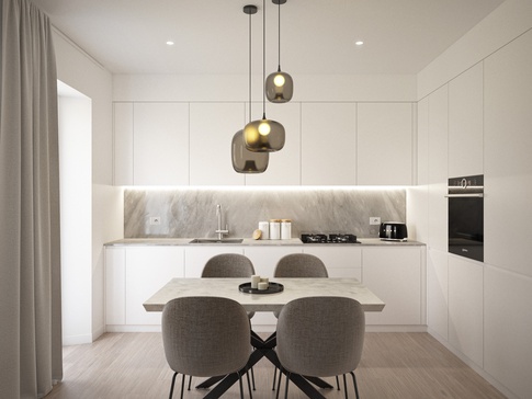 Cucina in stile contemporaneo di 14 di doppiozero interior