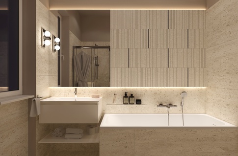 Bagno in stile contemporaneo di 5 di OZ Interiors Bagno in stile contemporaneo di 5 di OZ Interiors