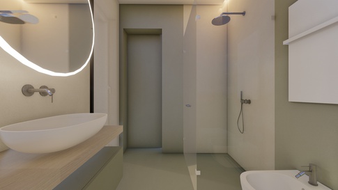 Bagno in stile contemporaneo di 4 di areadieci Bagno in stile contemporaneo di 4 di areadieci