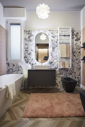 Bagno in stile contemporaneo di 5 di Arar Studio di Arar Muna Isabella Bagno in stile contemporaneo di 5 di Arar Studio di Arar Muna Isabella